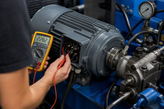 Diagnostyka silnika elektrycznego w hydraulice