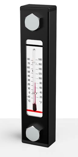 Wskaźnik poziomu oleju wizualny LS ( optyczny z termometrem)